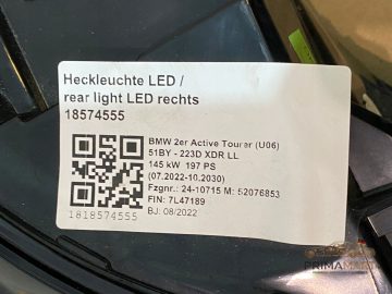 Foto 16 von Rückleuchte BMW 8494359 Links + Rechts (Paar)