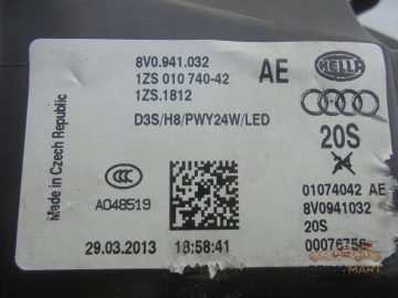 Foto 9 von Frontscheinwerfer Audi LED 8V0941006AF Rechts