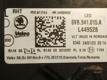 Foto 9 von Frontscheinwerfer Skoda Full LED 6VB941015A Links